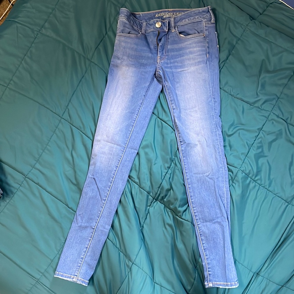American Eagle Super Super Stretch X Jeggings 6 Long